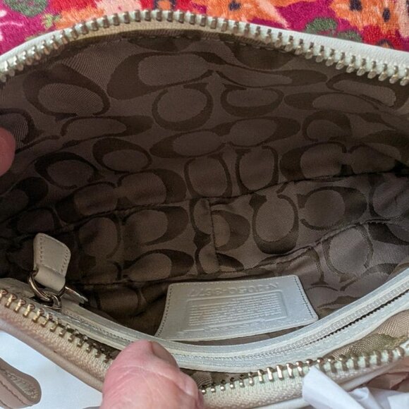 COACH SIGNATURE MULTICOLOR POLKA DOT POUCH MINI DEMI POUCH w/DUST BAG - Picture 7 of 13